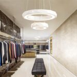 Dutti D0008 LED Pendant Light Minimalist modern led living room lamp dining room chandelier lighting atmospheric personality creative study dining room lamp single layer diameter 20 cm — warm light