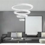 Dutti D0008 LED Pendant Light Minimalist modern led living room lamp dining room chandelier lighting atmospheric personality creative study dining room lamp single layer diameter 20 cm — warm light